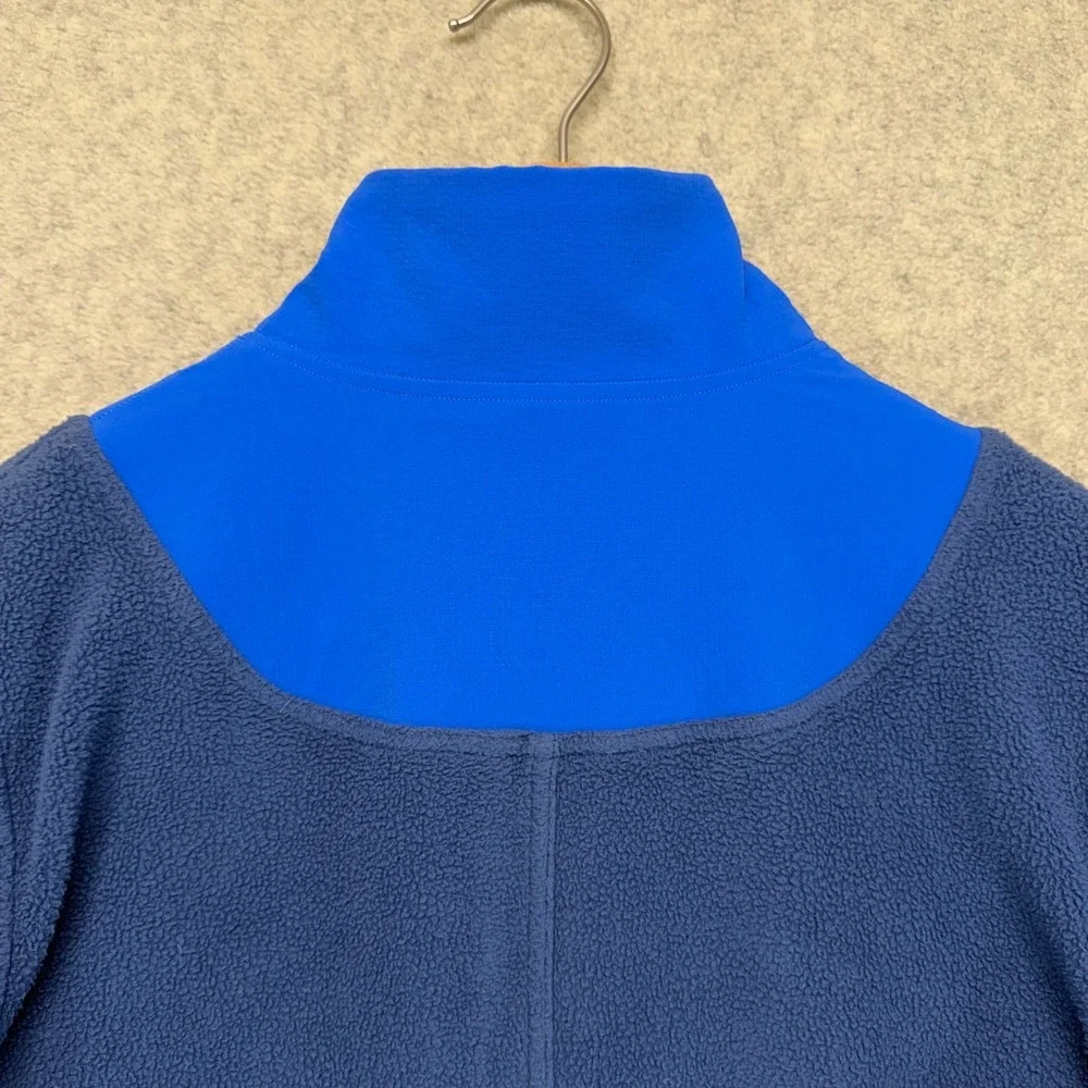 Lululemon Womens‎ Fleece Ripstop Hiking Sweatshirt Blue Crop Pullover Outdoor 6